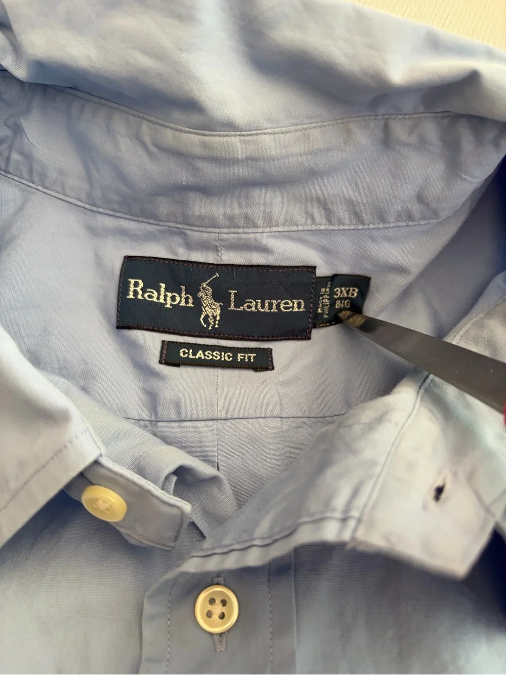 Polo by Ralph Lauren Light Blue Classic Fit Dress Shirt Size 3XB